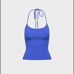 Aritzia Original Contour Grace Halter Top - Jazz Blue